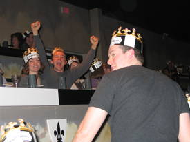 Brian showing that Medieval Times is a lot of fun!
