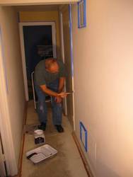 Painting the downstairs hallway white